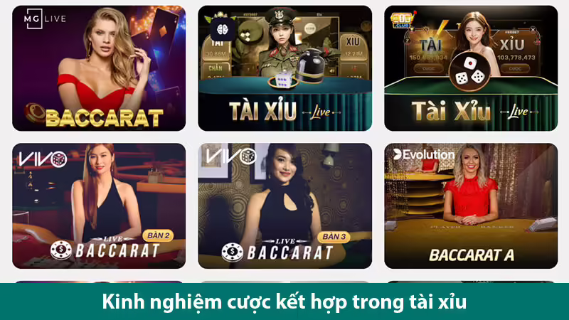 Những kinh nghiệm cược kết hợp trong tài xỉu dành cho người chơi tham khảo